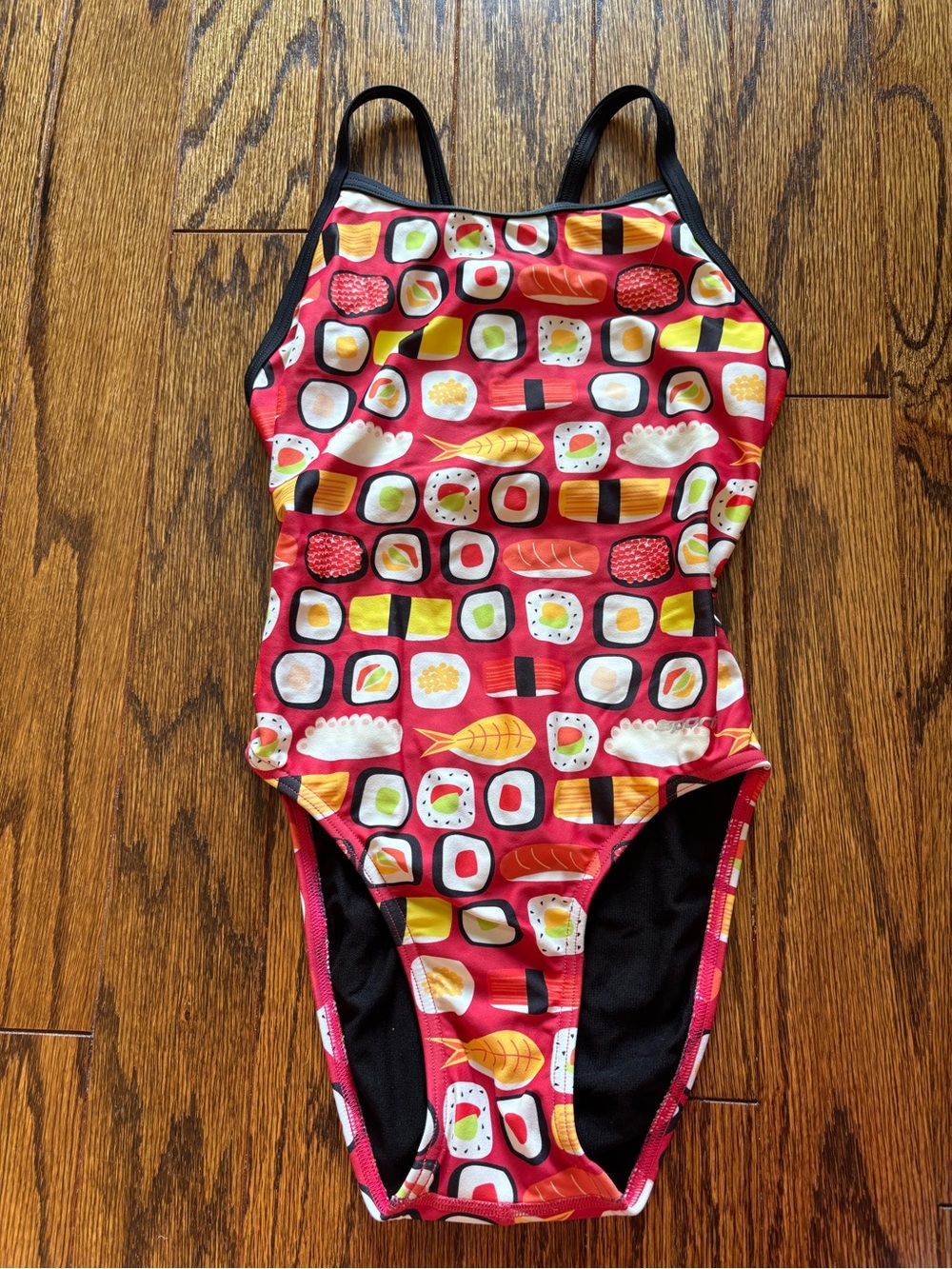 Women’s Red Sporti Sushi-Print One-Piece Training Swimsuit